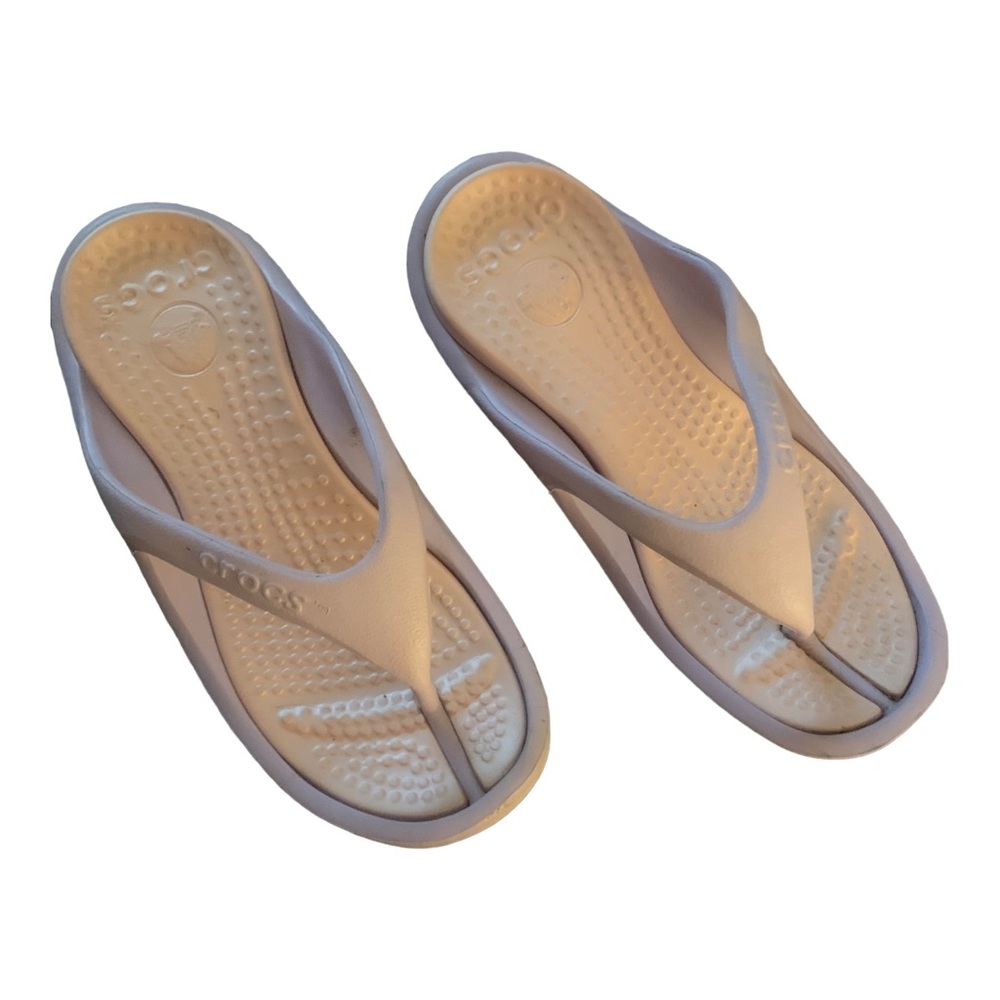 CROCS ATHENS-Lavender & Light Pink Flip-Flops-Unisex- Size W4/M2